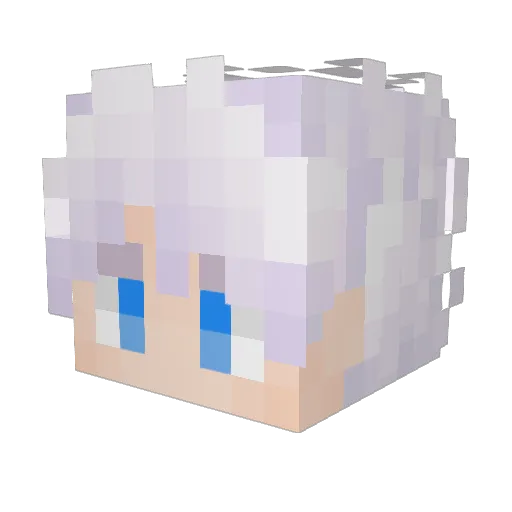 LittleMud Minecraft avatar head, 3D render