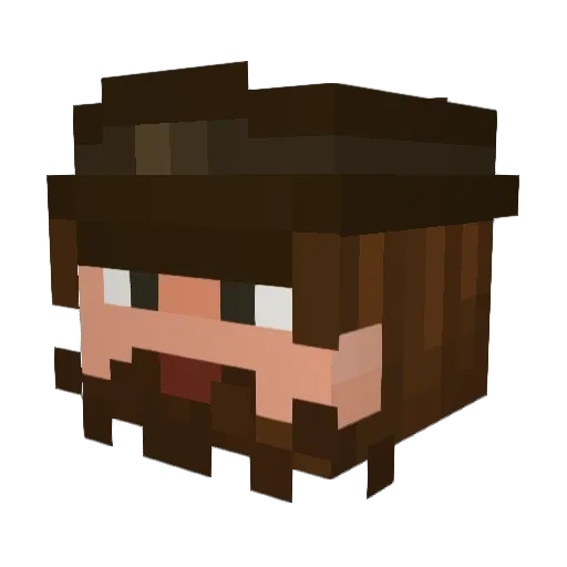LittleNebula65 Minecraft avatar head, 3D render