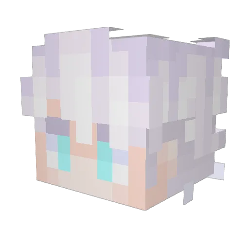 LittleNightlight Minecraft avatar head, 3D render
