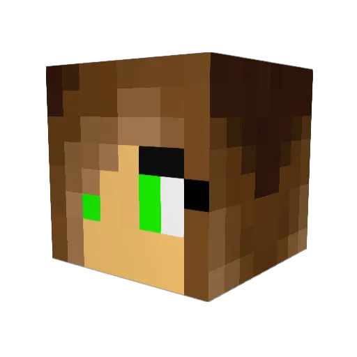 LittleOne30 Minecraft avatar head, 3D render