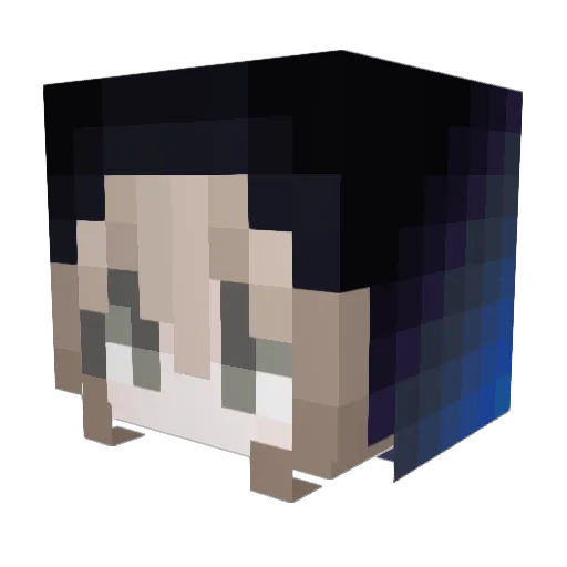LittlePien Minecraft avatar head, 3D render