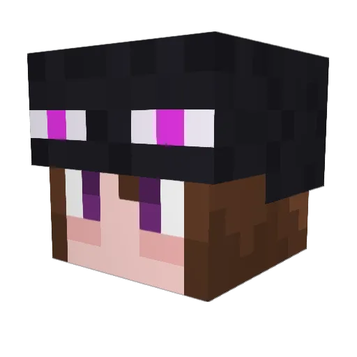 LittlePoisonous Minecraft avatar head, 3D render