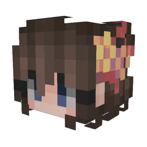 LittlePolo Minecraft avatar head, 3D render