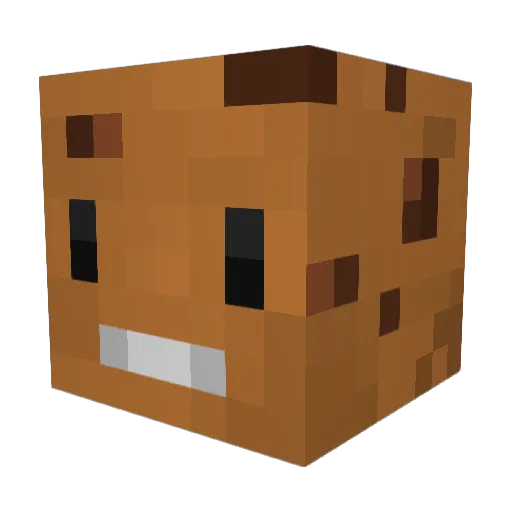 LittlePotatoMen Minecraft avatar head, 3D render