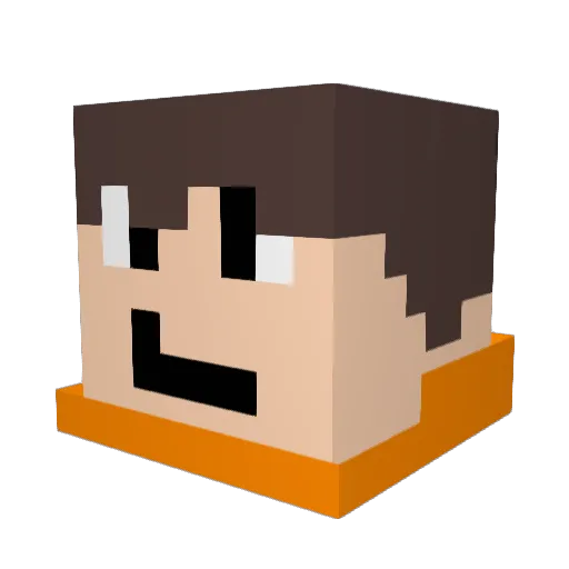 LittlePrototype Minecraft avatar head, 3D render