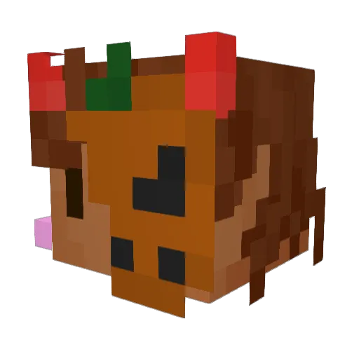 LittleRat007 Minecraft avatar head, 3D render