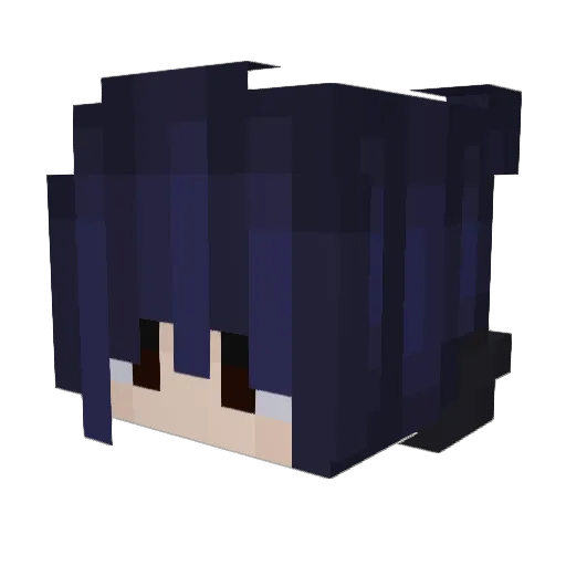 LittleRaven6946 Minecraft avatar head, 3D render