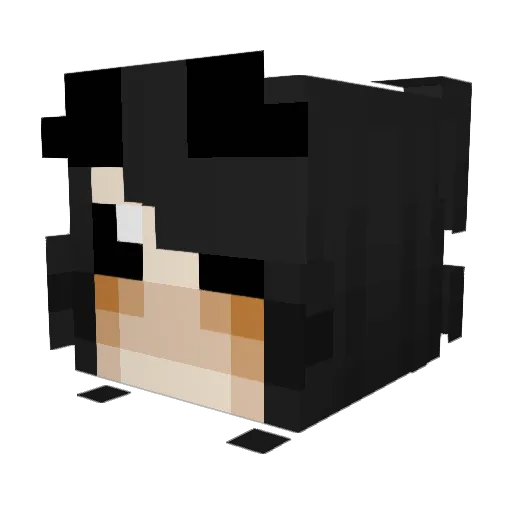 LittleSinBean Minecraft avatar head, 3D render