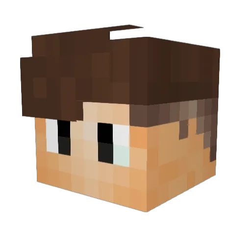 LittleSnail23 Minecraft avatar head, 3D render