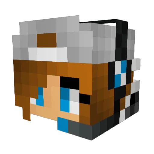 LittleSnake89 Minecraft avatar head, 3D render