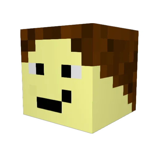 LittleSpam5 Minecraft avatar head, 3D render