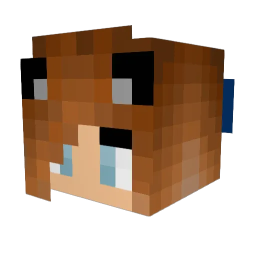 LittleSprinkles Minecraft avatar head, 3D render