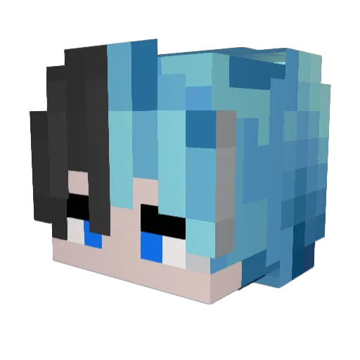 LittleSquare04 Minecraft avatar head, 3D render