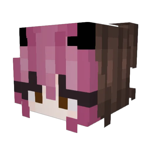 LittleStarBat Minecraft avatar head, 3D render