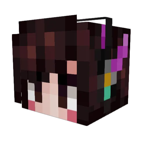 LittleSteph Minecraft avatar head, 3D render