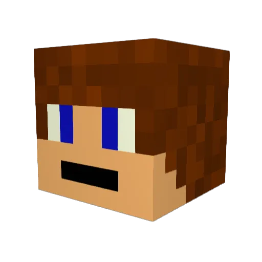 LittleSui Minecraft avatar head, 3D render
