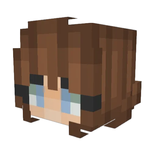 LittleTrex22 Minecraft avatar head, 3D render