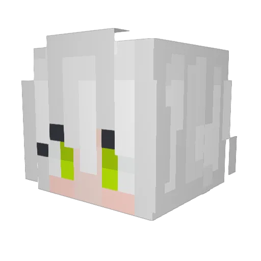 LittleWolfAlex Minecraft avatar head, 3D render