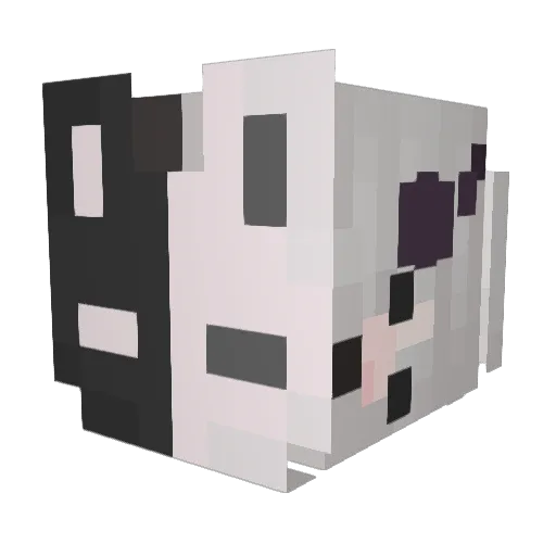 LittleWolfx Minecraft avatar head, 3D render