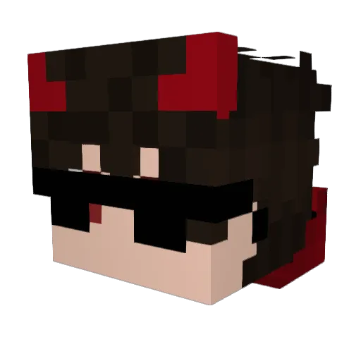 Little_Amir Minecraft avatar head, 3D render
