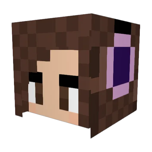 Little_Bear97 Minecraft avatar head, 3D render