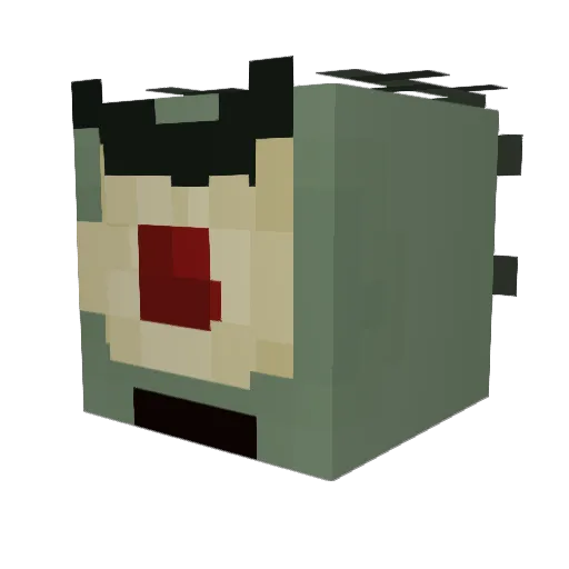 Little_Caesers Minecraft avatar head, 3D render