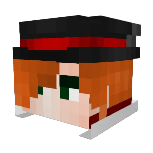 Little_Etx Minecraft avatar head, 3D render