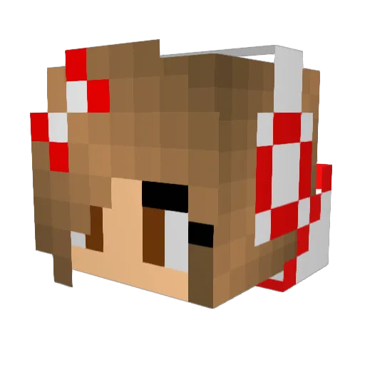 Little_Freya Minecraft avatar head, 3D render