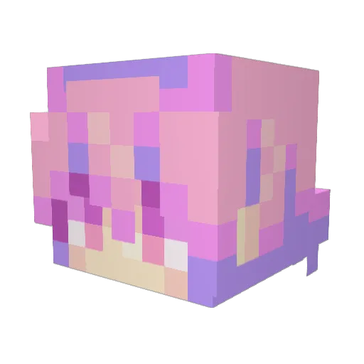 Little_GT1 Minecraft avatar head, 3D render