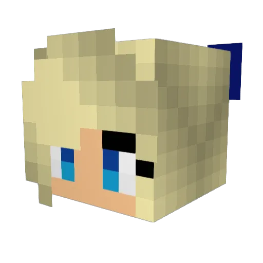 Little_Gopher Minecraft avatar head, 3D render