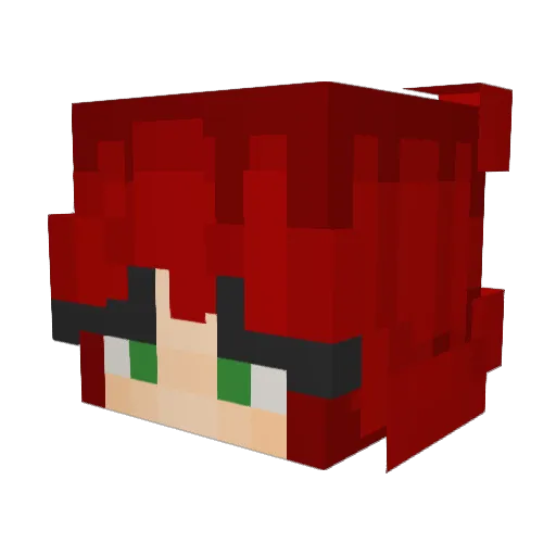 Little_Heidi Minecraft avatar head, 3D render