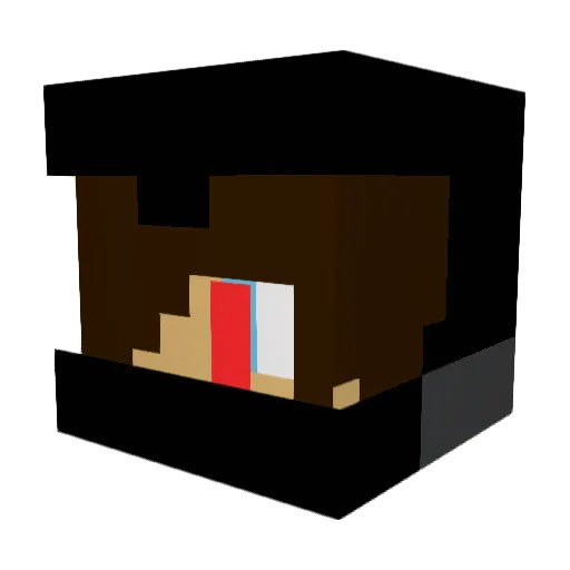 Little_Hobes Minecraft avatar head, 3D render