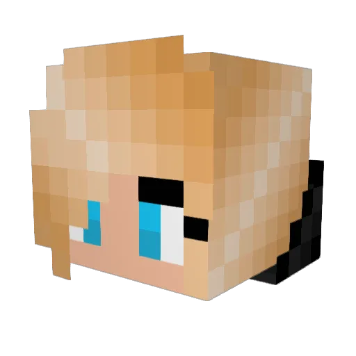 Little_Indigo Minecraft avatar head, 3D render