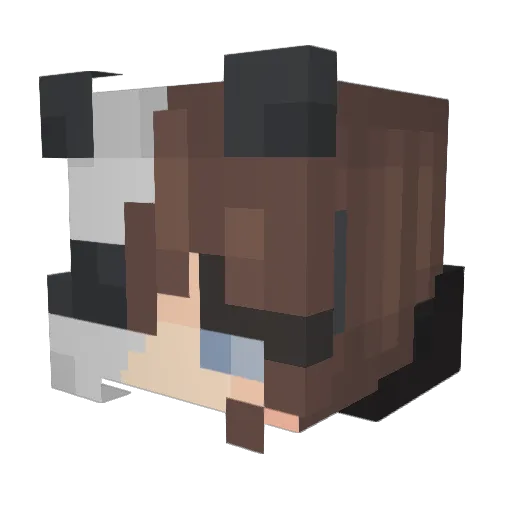 Little_Light12 Minecraft avatar head, 3D render