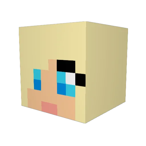 Little_Lilly Minecraft avatar head, 3D render