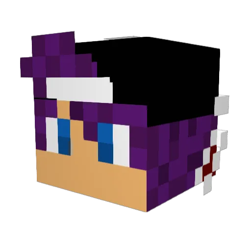 Little_Litten25 Minecraft avatar head, 3D render