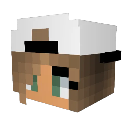 Little_Lizzie13 Minecraft avatar head, 3D render