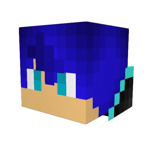 Little_Man_777 Minecraft avatar head, 3D render