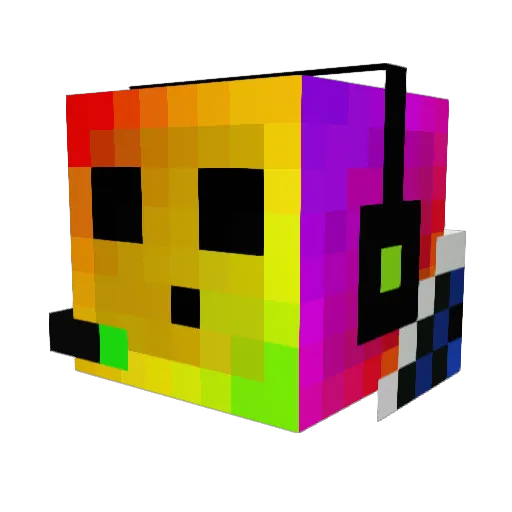 Little_Mayer Minecraft avatar head, 3D render