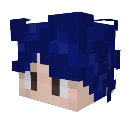 Little_Miranta Minecraft avatar head, 3D render