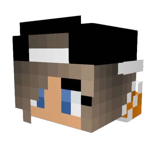 Little_Miss_MC Minecraft avatar head, 3D render