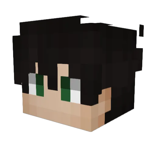 Little_NekoAlex Minecraft avatar head, 3D render