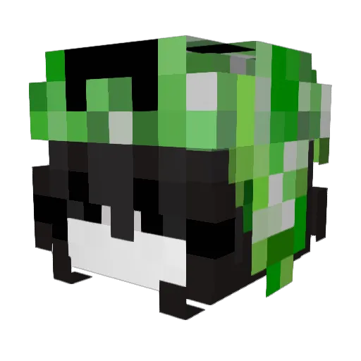 Little_OuO_Cute Minecraft avatar head, 3D render