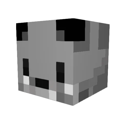 Little_Pigman Minecraft avatar head, 3D render