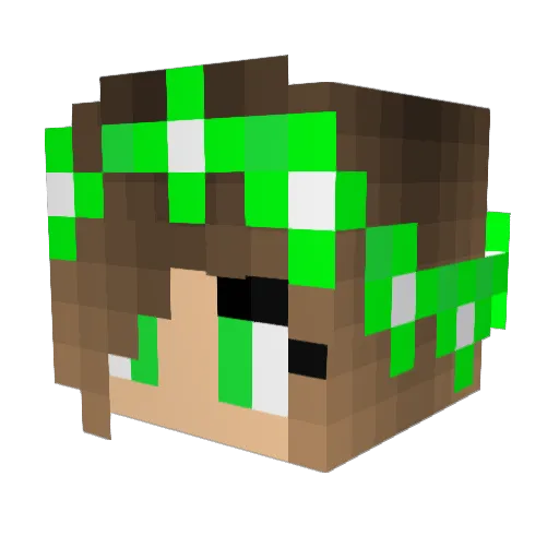 Little_Rachel06 Minecraft avatar head, 3D render