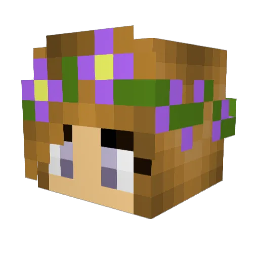 Little_Rosa9 Minecraft avatar head, 3D render