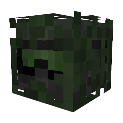Little_Simson Minecraft avatar head, 3D render