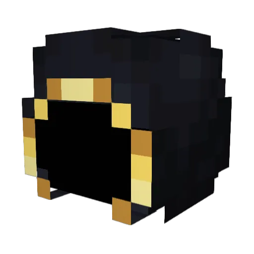 Little_Taph Minecraft avatar head, 3D render