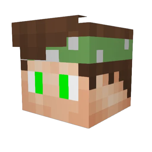 Little_Tittle Minecraft avatar head, 3D render