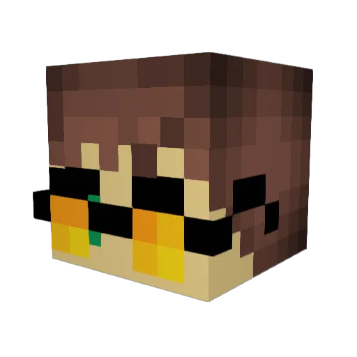 Little_Vinnie Minecraft avatar head, 3D render